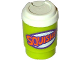 Minifigure, Utensil Cup, Take Out Cup without Top Hole with White Lid and Dark Purple and Orange 'SQUISHEE' Pattern, 15496pb02  