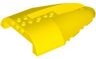 Aircraft Fuselage Aft Section Curved Top 8 x 12 with 6 Holes