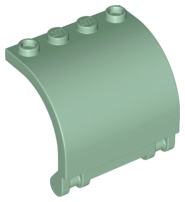 Panel 3 x 4 x 3 Curved with Double Clip Hinge, 18910 Sand Green U