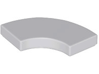 Tile, Round Corner 2 x 2 Macaroni, 27925 Light Bluish Gray N