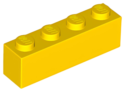 Кирпич LEGO Brick 1 x 4 3010 (6146) Yellow U