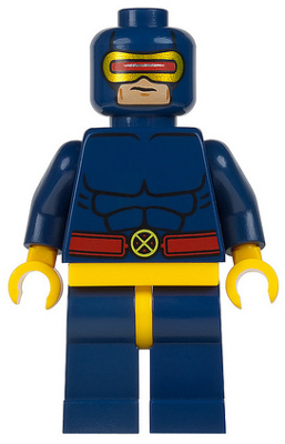 Минифигурка Lego Super Heroes Cyclops - Dark Blue Outfit  sh117