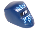 Minifigure, Visor Welding with Lightning Blue and White Pattern, 65195pb02  