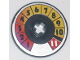 Technic, Disk 3 x 3 with Numbers 1 to 11 Pattern, 2723pb044  