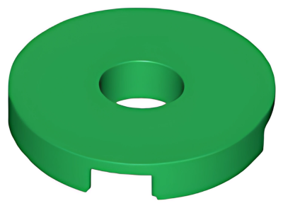 Деталь LEGO Tile, Round 2 x 2 with Hole 15535 Green N