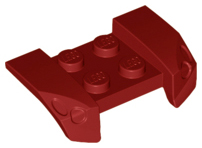 Vehicle, Mudguard 2 x 4 with Headlights Overhang, 44674 Dark Red U