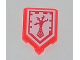 Tile, Modified 2 x 3 Pentagonal with Nexo Power Shield Pattern - Clapper Claw, 22385pb002  