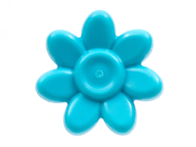 Minifigure, Utensil Trolls Flower, 7 Petals and Pin, 65468e Medium Azure U