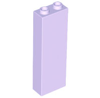 Деталь Lego Brick 1 x 2 x 5 - Blocked Open Studs or Hollow Studs 2454 Lavender U
