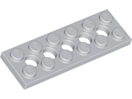 Technic, Plate 2 x 6 with 5 Holes, 32001 Light Bluish Gray N