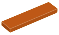 Tile 1 x 4, 2431 Dark Orange U