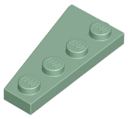 Wedge, Plate 4 x 2 Right, 41769 Sand Green N