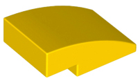Slope, Curved 3 x 2, 24309 Yellow N