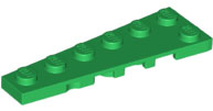 Wedge, Plate 6 x 2 Left, 78443 Green N