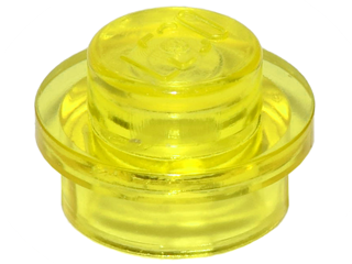 Plate, Round 1 x 1, 4073 Trans-Yellow N