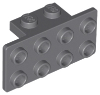 Bracket 1 x 2 - 2 x 4, 93274 Dark Bluish Gray N