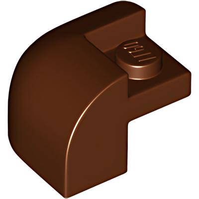 Деталь LEGO Lego Slope, Curved 2 x 2 x 1 1/3 Corner Round with Recessed Stud 67810 Reddish Brown N