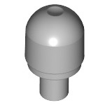Bar with Light Bulb Cover (Bionicle Barraki Eye), 58176 Light Bluish Gray N