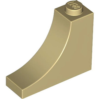 Деталь Lego Арка Arch 1 x 3 x 2 Inverted 18653 Tan U