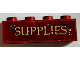 Brick 1 x 4 with 'SUPPLIES' Pattern (Sticker) - Set 75978, 3010pb329