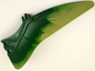 Dinosaur Wing Pteranodon - Right with Marbled Olive Green Edge Pattern, 98089pb02 Dark Green U