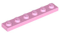 Plate 1 x 6, 3666 Bright Pink N