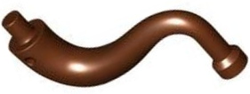 Elephant Tail / Trunk with Bar End - Long Straight Tip, 80497 Reddish Brown U
