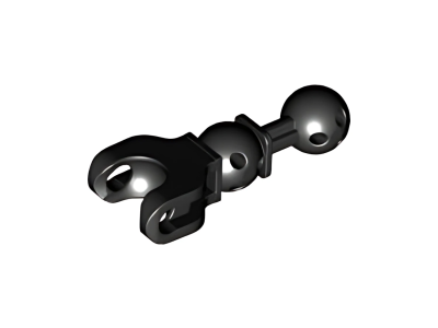 Деталь LEGO Hero Factory Arm / Leg with Ball Joint on Axle and Ball Socket 90609 Black U