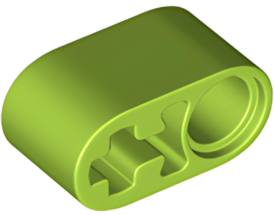 Деталь LEGO Technic, Liftarm Thick 1 x 2 - Axle Hole 60483 Lime N