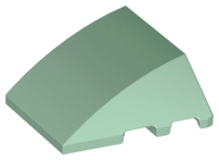 Wedge 4 x 3 Triple Curved No Studs, 64225 Sand Green U