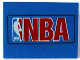 Slope 10 6 x 8 with NBA Logo Red Pattern (Sticker) - Sets 3432 / 3433, 4515pb016  