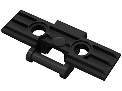 Деталь LEGO Technic, Link Tread Wide with 2 Pin Holes 57518 (88323, 42479) Black N