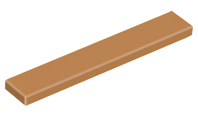Деталь LEGO Tile 1 x 6 6636 (6102995) Medium Nougat U