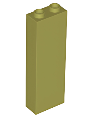 Деталь Lego Brick 1 x 2 x 5 - Blocked Open Studs or Hollow Studs 2454 Olive Green U