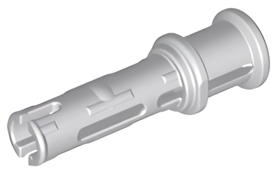 Деталь LEGO Technic, Pin 3L with Friction Ridges and Stop Bush 32054 Light Bluish Gray N