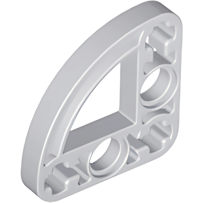 Деталь LEGO Technic, Liftarm, Modified L-Shape Quarter Ellipse Thin 3 x 3 32249 (65125) Light Bluish Gray U