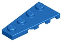 Wedge, Plate 4 x 2 Left, 41770 Blue N