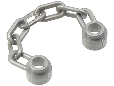 Деталь LEGO Цепочка Lego Chain 5 Links 92338 (39890) Flat Silver  U
