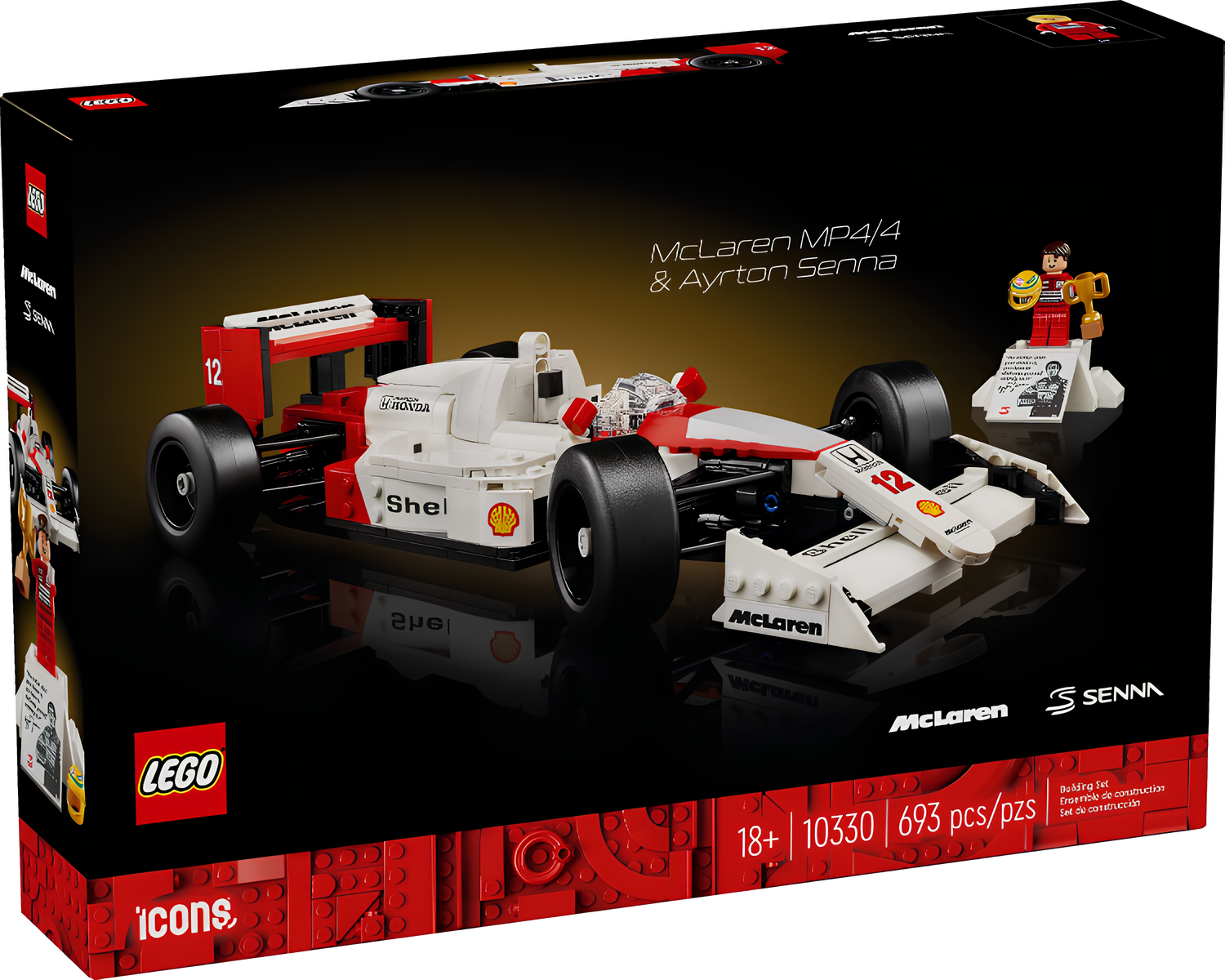 Конструктор LEGO Icons 10330 McLaren F1 MP4/4 и Айртон Сенна в магазине  Shop-device