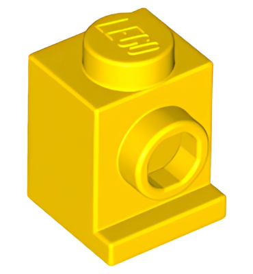 Деталь LEGO Brick, Modified 1 x 1 with Headlight 4070 (30069, 35388) Yellow U