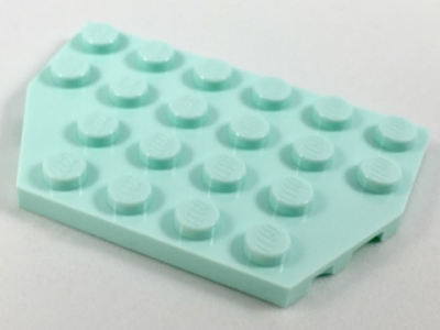 Wedge, Plate 4 x 6 Cut Corners, 32059 Light Aqua U