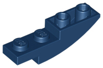 Slope, Curved 4 x 1 Inverted, 13547 Dark Blue U