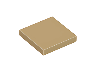 Деталь LEGO Tile 2 x 2 with Groove 3068b (1136, 63327, 78814, 88409) Dark Tan U