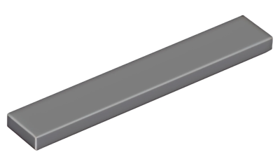 Деталь LEGO Tile 1 x 6 6636 (75702) Dark Bluish Gray N