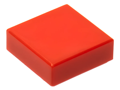 Деталь LEGO Tile 1 x 1 with Groove 3070b Red U