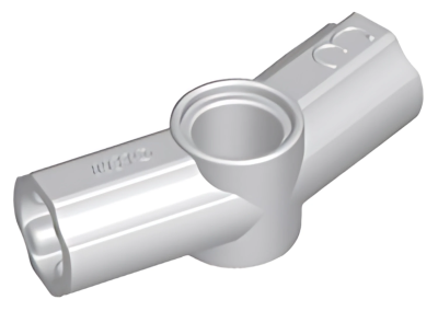 Деталь LEGO Technic, Axle and Pin Connector Angled #3 - 157.5 degrees 32016 (42128) Light Bluish Gray U