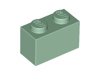 Brick 1 x 2, 3004 Sand Green U
