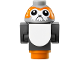Porg, Star Wars with Dark Bluish Gray Body, Wings and Tail, V-Shaped between Eyes - Brick Built, porg02