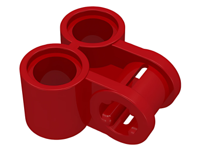 Деталь LEGO Technic, Axle and Pin Connector Perpendicular Double 32291 Red U
