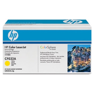 Картридж HP CF032A Yellow желтый оригинальный Color LaserJet CM4540